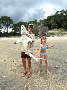 Blacktip shark catch on beach in Brunswick GA