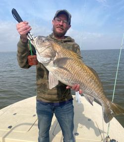 Angler fishing at Port Mansfield