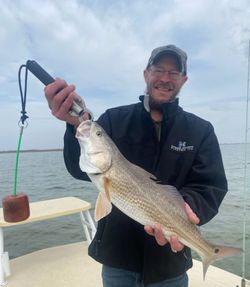 Two people fishing in Port Mansfield