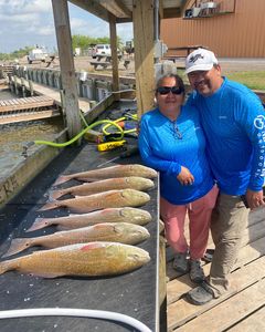 4 redfish caught in TX