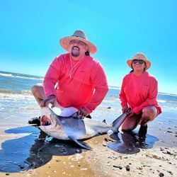 Shark fishing charter in Galveston