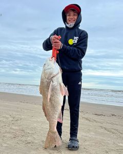 Lone angler on Bolivar Peninsula