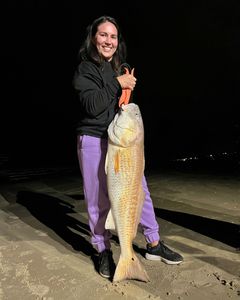 A single redfish caught on the Bolivar Peninsula