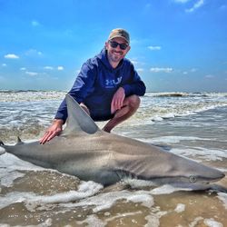 Sandbar shark caught on Bolivar Peninsula
