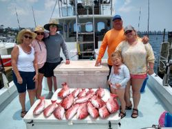 group of 6 people fishing in florida