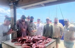 Group of 8 people fishing in Florida