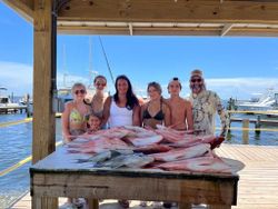 Seven people fishing in Florida