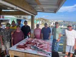 Group of people fishing in Pensacola