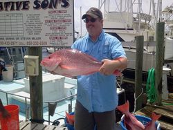 Lone angler fishing in Pensacola