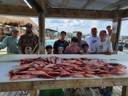 Group of 11 people fishing in Florida