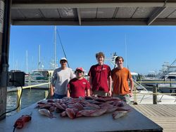 Four people fishing in Pensacola