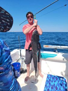 Angler with big 35-inch fish, fishing in Shalimar