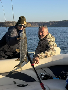 One northern pike caught on a fishing trip in Minnesota