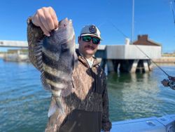 Early morning fishing in the serene Pensacola Bay