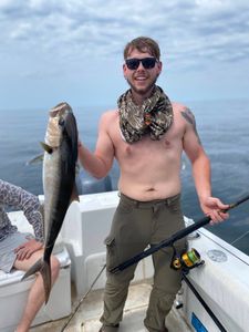 Single fisherman enjoying a day of fishing in Pensacola