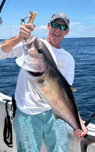 Fishing trip in FL with a yellowtail amberjack