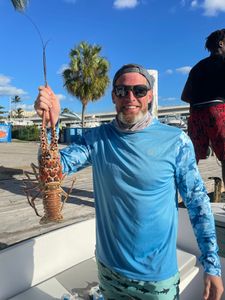 A person fishing in Nassau