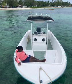 One person fishing in Nassau