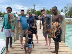 Group of people fishing in Nassau