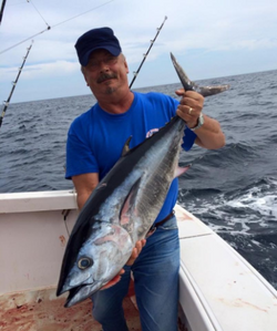Lone angler fishing in Freeport