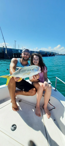 Crevalle Jack fish caught at Pensacola Beach during fishing water sports activity
