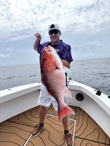 One person fishing at Pensacola Beach
