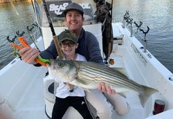 Striped bass caught in Mount Pleasant