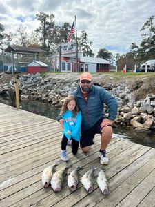 3 striped bass caught fishing in SC