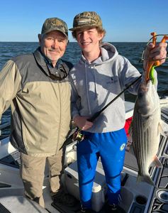 Striped bass caught while fishing in Mount Pleasant
