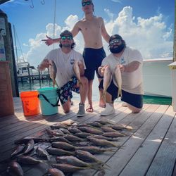 Three anglers fishing in Tampa, Florida