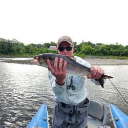 A person fishing in Jackman