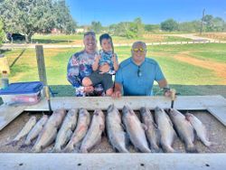 7 blue catfish caught in Elmendorf