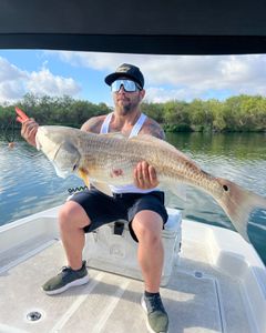 Redfish caught by angler at Elmendorf