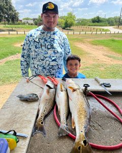 4 huge fish caught fishing at Elmendorf