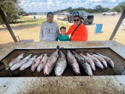 Three anglers fishing in Texas