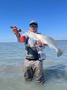 Angler with a big fish in TX