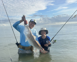 Two people fishing in Rockport