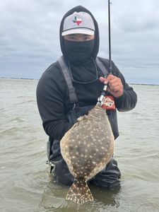 Southern Flounder fish caught in Rockport