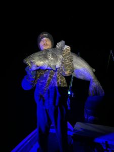 Angler holding fishing rod in Virginia