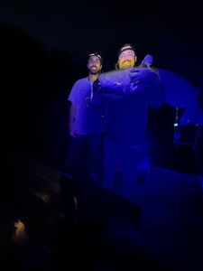 Two people fishing at Rappahannock Academy