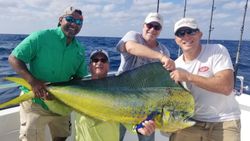 4 people fishing in Riviera Beach