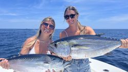 Two blackfin tuna and little tunny fish caught in FL