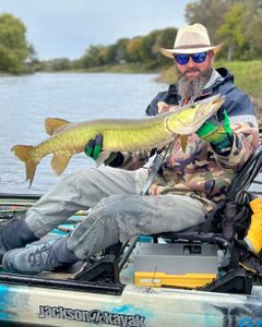Muskellunge caught while fishing in Paul Smiths