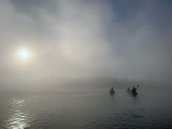 Scenic fishing trip in NY