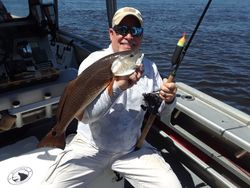 Redfish caught while fishing in Jacksonville