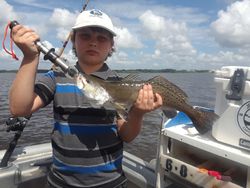 Spotted weakfish caught while fishing in FL
