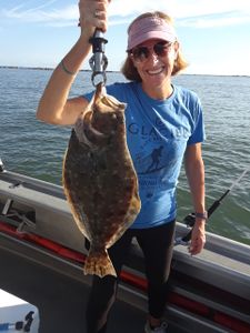 Caught a summer flounder while fishing in FL