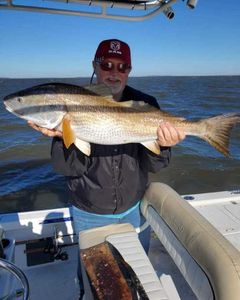 Angler with a 32-inch fish in Brunswick