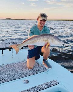 A single fisherman in Georgia catching fish