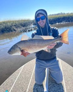 Caught a big redfish while fishing in GA